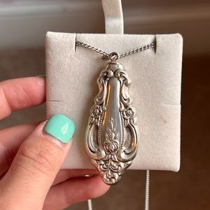 Vintage Victorian sterling silver pendant